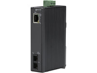Black Box LMC270A-MM-SC Fast Ethernet (100-Mbps) Industrial Media Converter - 10/100-Mbps Copper to 100-Mbps Multimode Fiber, Hardened Temperature, 1300nm, 2km, SC