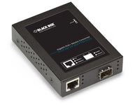 Black Box LPS535A-SFP Gigabit Ethernet (1000-Mbps) PoE+ Media Converter - 10/100/1000-Mbps Copper to 1000-Mbps Fiber SFP