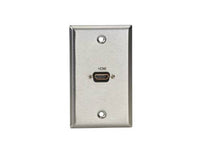 Black Box WP831 AV Wallplate - Stainless Steel, 1 HDMI, Female to Female