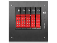 iStarUSA S-35-DE5RD 5x3.5" Trayless mini-ITX TWR RD