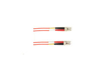 Black Box FOLZHM4-002M-LCLC-RD OM4 50/125 Multimode Fiber Optic Patch Cable - LSZH, LC to LC, Red, 2-m (6.5-ft.), GSA, TAA/