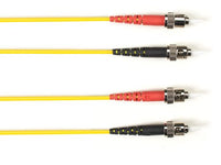 Black Box FOCMRSM-030M-STST-YL OS2 9/125 Singlemode Fiber Optic Patch Cable - OFNR PVC, ST to ST, Yellow, 30-m (98.4-ft.), GSA, TAA/