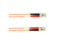 Black Box FOLZH50-002M-LCLC-OR OM2 50/125 Multimode Fiber Optic Patch Cable - LSZH, LC to LC, Orange, 2-m (6.5-ft.), GSA, TAA/