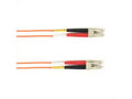 Black Box FOLZH62-002M-LCLC-OR OM1 62.5/125 Multimode Fiber Optic Patch Cable - LSZH, LC to LC, Orange, 2-m (6.5-ft.), GSA, TAA/