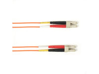 Black Box FOLZH62-003M-LCLC-OR OM1 62.5/125 Multimode Fiber Optic Patch Cable - LSZH, LC to LC, Orange, 3-m (9.8-ft.), GSA, TAA/