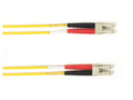 Black Box FOLZHSM-001M-LCLC-YL OS2 9/125 Singlemode Fiber Optic Patch Cable - LSZH, LC to LC, Yellow, 1-m (3.2-ft.), GSA, TAA/