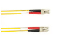 Black Box FOLZHSM-001M-LCLC-YL OS2 9/125 Singlemode Fiber Optic Patch Cable - LSZH, LC to LC, Yellow, 1-m (3.2-ft.), GSA, TAA/