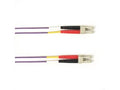 Black Box FOCMRM4-020M-LCLC-VT OM4 MM FO Patch Cable Duplx, PVC, Violet, Lclc, 20M