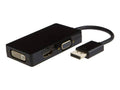 Axiom 3N1DP2HVDK-AX DisplayPort - HDMI/VGA/DVI Adapter, Black