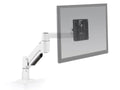 HAT Design Works 3500-250-248 Short Reach Monitor Arm, White, holds 1.5-12 lbs, up to 27IN screen