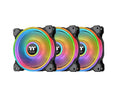 Thermaltake CL-F089-PL14SW-B Riing Quad 140MM Black 54 LED 3 Pack Fan