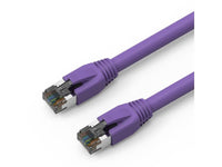 Axiom C8SBSFTP-P1-AX 1FT CAT8 Shielded Cable Purple
