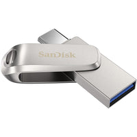 SanDisk SDDDC4-064G-A46 Metal Dual Flash Drive, Type C, 64GB USB 3.1, Ginseng, AMUSB 3.1, Ginseng, AM