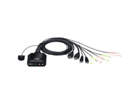 ATEN CS22H 2-PORT USB 4K HDMI Cable KVM with Remote PORT Selector