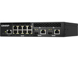 QNAP QSW-M2108R-2C-US Rackmount Switch QSW-M2108R-2C-US, Management Switch, 8 port 2.5Gbps, 2 port 10Gbps SFP+/ NBASE-T Combo. Easy management with web browser