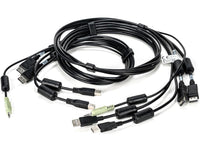 Vertiv CBL0108 Cable, 2-DISPLAYPORT/2-USB/1-AUDIO, 6FT