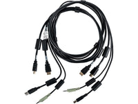 Vertiv CBL0115 Cable Assy, 2-HDMI/1-USB/1-AUDIO, 10FT