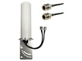 AG Antenna AG19B-1-NF AG19B Omni MIMO 2 x 4G CBRS 5G NR Antenna w/L-Bracket Mount - Includes 2 x 1ft Coax Cable - N Female