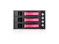 iStarUSA BPU-230HD-RED 2X5.25 to 3X3.5 12G RACK Red