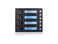 iStarUSA BPU-340HD-BLUE 3X5.25 to 4X3.5 12G RACK Blue