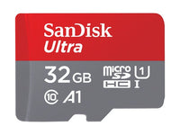 SanDisk SDSQUA4-032G-AN6IA Ultra microSDHC Memory Card, 32GB, 120MB/s, C10, UHS, U1, A1, Card W/Adapter120MB/s, C10, UHS, U1, A1, Card W/Adapter