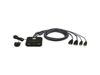 ATEN CS22HF 2-Port USB FHD HDMI Cable KVM with Remote Port Selector