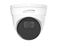 Speco Technologies O8T1G 8MP IP Turret Camera with Face Detection and Advanced Analytics, 2.8mm fixed lens, White, NDAA
