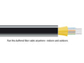 Black Box FOBC55-IOSM-BK-12F-5000 FO Bulk, In/outdoor DIST SM TB OFNP 12 Fiber 5000 FT