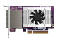QNAP QXP-1600ES-A1164 4-PORT Minisas Hd Host Bus Adapter, 16 X SATA, PCIE 3.0 X8, for Qnap NAS, Windows or Linux