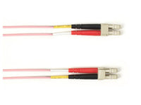 Black Box FOCMPM4-002M-LCLC-PK OM4 MM FO PC Duplx, Plenum, Pink, LCLC