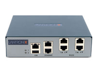 Lantronix EMG751101S Console Server, 8 x RJ45 serial ports software selectable, 1 USB 2.0 port, 2 GbE RJ45 Ethernet, LTE cellular, Single AC Power