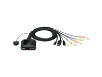 ATEN CS52DP 2-Port USB-C DisplayPort Hybrid Cable KVM