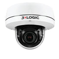 3xLOGIC VX-5M-OD-RIAW-C128 VISIX 5MP Indoor/Outdoor Dome IP Camera with Remote Focus, 2.7-13.5mm Lens, White