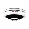 3xLOGIC VX-6M-360-IAW-S256 VISIX 6MP Outdoor Fisheye with IR, Audio with Microphone, Alarm I/O, and True WD, IP66/IK10 Rated with All-in-One Functionality and 256GB SD Card