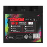 INFINITE 18 AH AGM Power Cell 12 Volt Battery - rear view | Silarius
