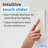 Shelly Plus Wall Dimmer x4 - detail view | Silarius