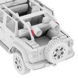 Tower Speaker Mounting Bracket For 4-Door JL Jeep Roll Cages - side view | Silarius