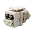OCC AKDLCM01 KMJ Series Snap-in Adapter, Fiber Optic, Multimode, White