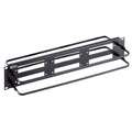OCC BHP3 BHP Series 18-Port 1RU Universal Fiber Optic Patch Panel, Black