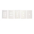 OCC DPK0601 Faceplate Double Gang FM KMJX6, Office White