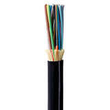 OCC HC072DSLACKR HC-Series 72 Fiber, SLA, High-Density Riser Indoor/Outdoor PVC Fiber Optic Tray Cable, PVC Jacket, Printed in Feet, 1000' (304.8m), Black