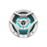 JVC CS-DR621MWL drvn 6.5" 2-Way Marine Speakers with RGB LED, White (Pair)