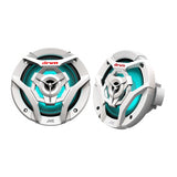 JVC CS-DR621MWL drvn 6.5" 2-Way Marine Speakers with RGB LED, White (Pair)