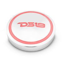 DS18 Waterproof Chrome Plated RGB Led 4.13' - front view | Silarius
