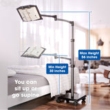 LEVO G2 Book Holder Floor Stand - side view | Silarius