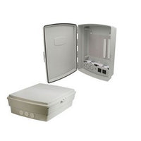 L-com NBP141004-100 Weatherproof Enclosure, 14x10x4in, 120VAC - front view | Silarius