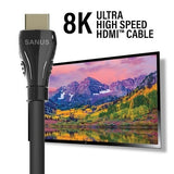 Sanus SAC-21HDMI4 4-Meter (13.1 ft) Ultra High Speed HDMI Cable, 8K@60Hz, In-Wall Rated