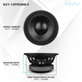 10' Mid-Bass Woofer With Water Resistant Cone | 500W RMS 4-Ohm - detail view | Silarius