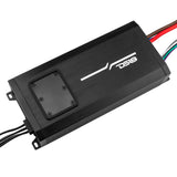 NXL 4-Channel Full-Range Class D IP67 Marine and Powersports Amplifier 4 x 150 Watts Rms @ 4-Ohm - rear view | Silarius