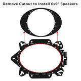 Universal OEM Speaker Adapter for 6x9' or 6.5' Speakers - side view | Silarius